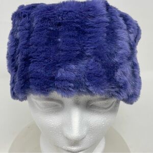 Tsunami Elegant Faux Fur Hat in Rich Purple